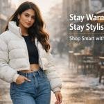 Short, Stylish & Super Warm Crop Puffer Jacket for Women  Zudii