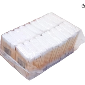 1500 Classic Cotton Ear Buds | Wood Stick Cotton Swabs | Sensitive skin protection wooden earbuds | Pure & Soft Cotton swabs Buds (3000 tips)