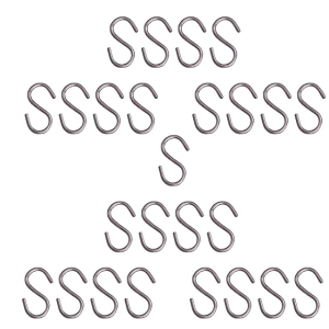 25 Pack 2.5 inch Stainless Steel Small S Hooks Heavy Duty Hook for Kitchen Cutlery Hanging, Closet, Pan, Pot Hanging, S Hook (Pack of 25) Highly Recommended for General USE