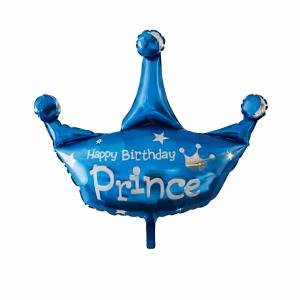 Solid Prince & Princess Foil Balloons For Decoration Birthday(pack of 1)Girls- Pink ,Boys-Blue