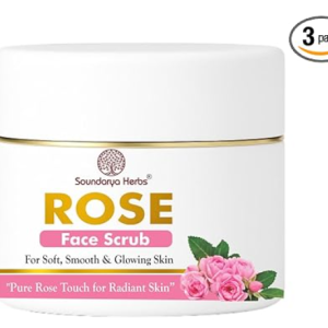Rose Face Scrub for Soft, Smooth & Glowing Skin, Pure Rose Touch for Radiant Skin
