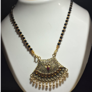 Traditional Gold Plated Double-Sided Triple Layer Mangal sutra for Women