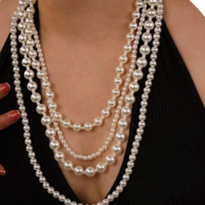 Dhirish International Classic Pearl Jewelry Necklace