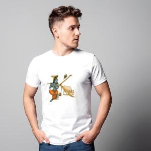 BINAYAK Cotton Regular Fit Printed White