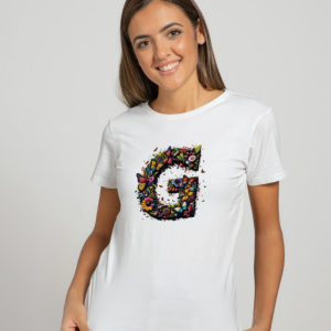 BINAYAK Cotton Printed Regular Round Neck White