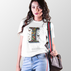 BINAYAK Cotton Printed Regular Round Neck White