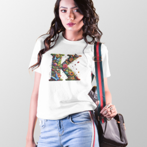 BINAYAK Cotton Printed Regular Round Neck White