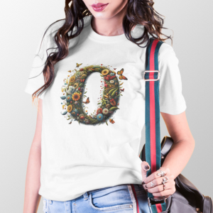 BINAYAK Cotton Printed Regular Round Neck White