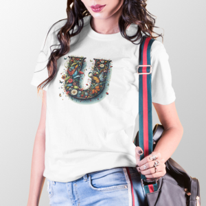 BINAYAK Cotton Printed Regular Round Neck White