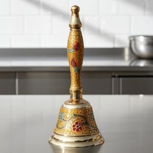 Brass Hand Bell No. 2 Yellow Colour