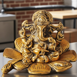 Aluminium  Showpiece Gudal Ganesh