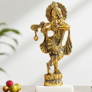 Aluminium Showpiece Krishna