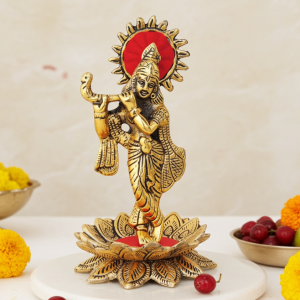 Aluminium  Showpiece Krishna Statue