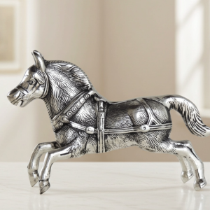 Modern Aluminum Running Horse Sculpture For Interior Styling