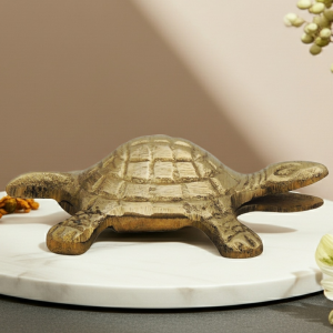 Brass Showpiece Tortoise, Turtle [Kachua] Small Statue