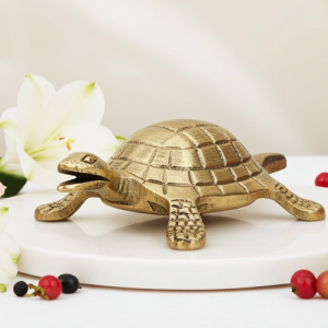 Brass Showpiece Tortoise, Turtle [Kachua] Small Statue