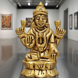 Brass Showpiece Laxmi Ji God Idol Statue