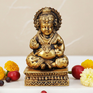 Brass Kuber Ji Idol – Divine Spiritual Home Decor Statue
