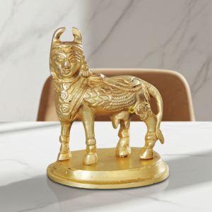 Brass Kamdhenu Cow Statue – Symbol of Prosperity
