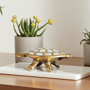 Brass Showpiece Tortoise, Turtle [Kachua] Statue
