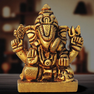 Brass Showpiece Dagdu Ganesh Ji God Idol Statue