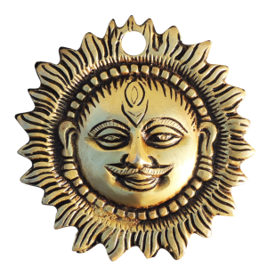 Brass Wall Hanging Showpiece Sun, Suraj Statue