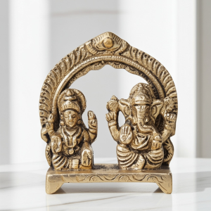 Brass Showpiece Laxmi Ganesh Statue