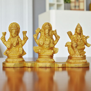Brass Showpiece LGS On Same Base God Idol Statue