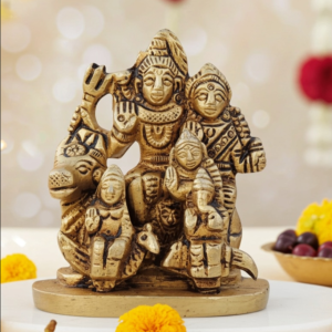 Brass Shiv Parivar Murti – Spiritual Decorative Brass Idol