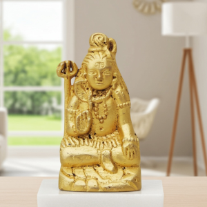 Brass Shiv Ji Statue – Pooja Room Murti