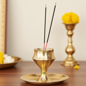 Brass God Temple Agar dan, Agar batti Stand Plate