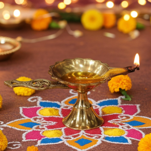 Brass Swastic Deepak No. 2