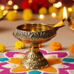 Brass Stand Kuber Deepak No. 0