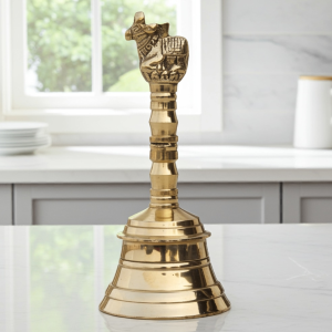 Brass Pooja Hand Bell, Nandi Ghanti