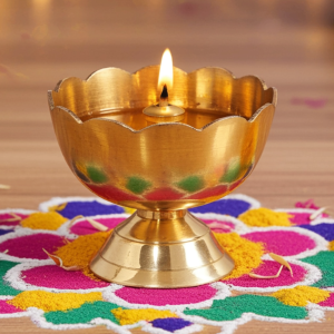 Brass Kamal Deepak No. 4