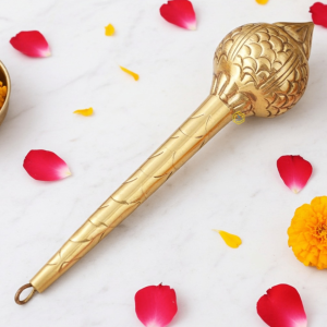 Brass Hanuman Mace, Gada – Handcrafted Gada For Puja & Décor