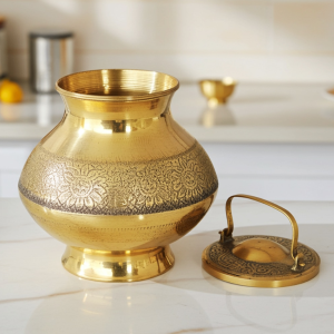 Brass Gangajali No. 5.5 – Temple Water Pot for Rituals