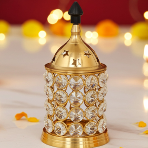 Brass Table Decor Oil Lamp Deep Jyoti No. 2  - Medium Brass Diya for Worship
