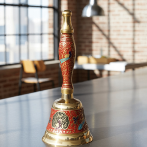 Brass Hand Bell No. 1 Red Colour