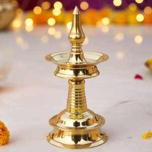 Brass Table Decor Round Kerala Fancy Deepak