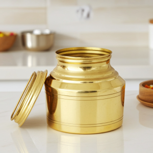 Brass Ganga Jali 700 ml – Large Holy Water Pot for Rituals