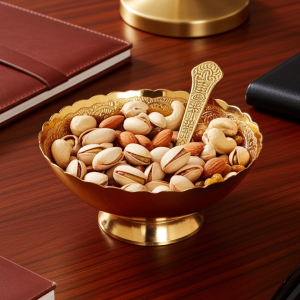 Brass Decorative Bowl With Velvet Box