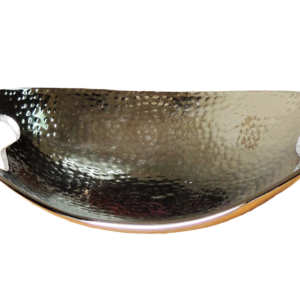 Aluminum Decorative Tray Hammerd Nickel