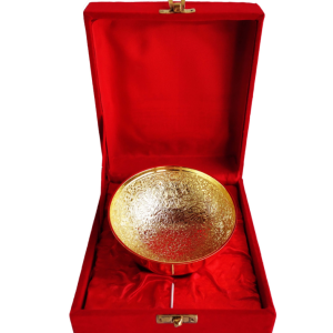 Brass Showpiece Katori Hathi Ghari Gold Finish