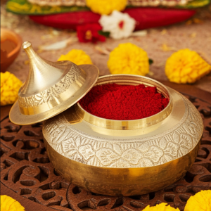 Brass Handicraft Sindoor Dani, Dabbi