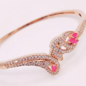 Rose Gold Plated Cubic Zircon Bracelet
