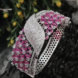 Sonamone Cubic Zircon Studded Kada Bracelet