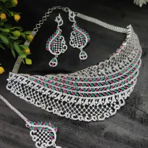 Sonamone Cubic Zircon Bridal Choker