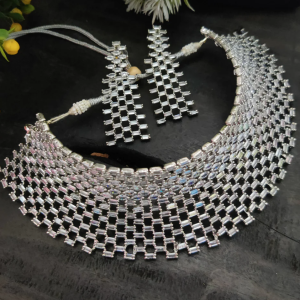 American Diamond Choker Necklace Set