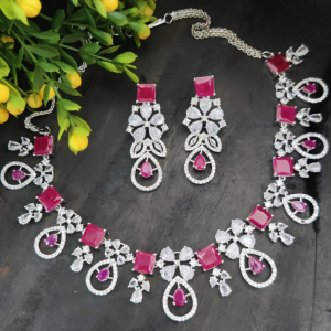 American Diamond Necklace Set